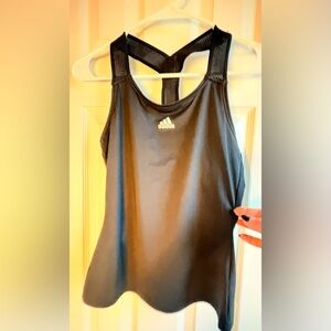adidas Black Women's Racerback Athletic Tank Top